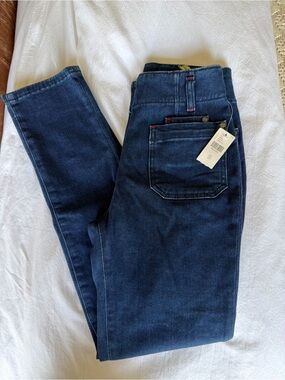 Maeve Dark Blue High-Rise Womens Jeans